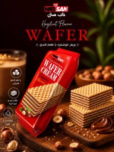 ویفر با طعم فندوق