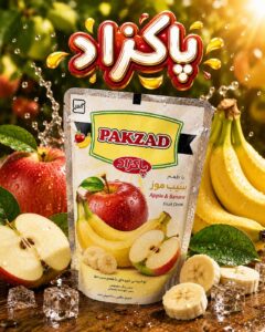 ساندیس با طعم سیب موز پاکزاد