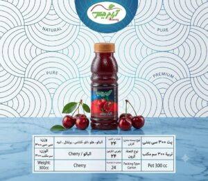 آبمیوه پت 300 سی سی با طعم آلبالو24عددی آرامدیس