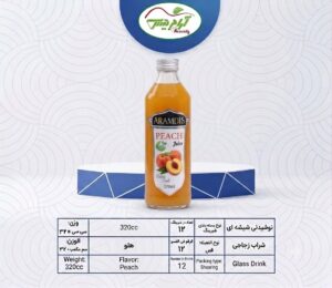 نوشیدنی شیشه ایی با طعم هلو 320 سی سی