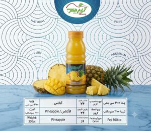 آبمیوه پت 300 سی سی با طعم آناناس24عددی آرامدیس